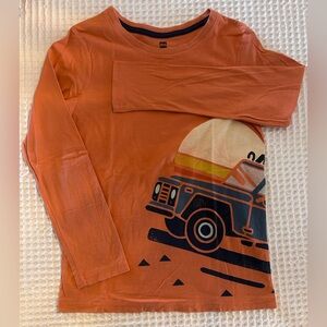 Tea Collection Orange Jeep Desert 🏜️ Adventure Long Sleeve Tee